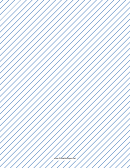 Slant Ruled Paper Medium Rule Right Handed High Angle-blue Lined Paper Template