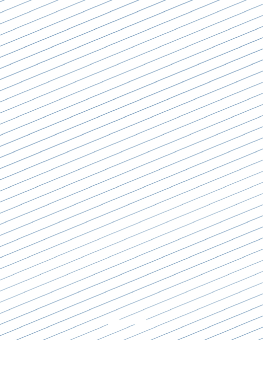 Slant Ruled Paper Wide Rule Right Handed Low Angle-Blue Wide Lined Paper Template Printable pdf