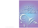 Anniversary Card Template Printable pdf
