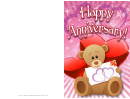 Anniversary Card Template Printable pdf