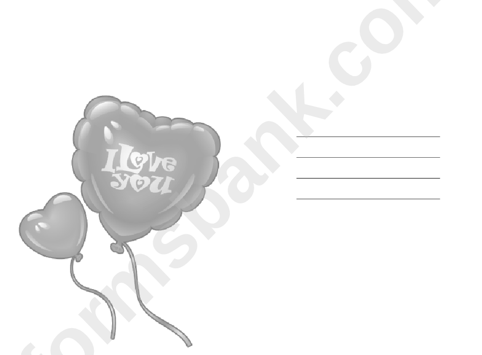 Anniversary Card Template