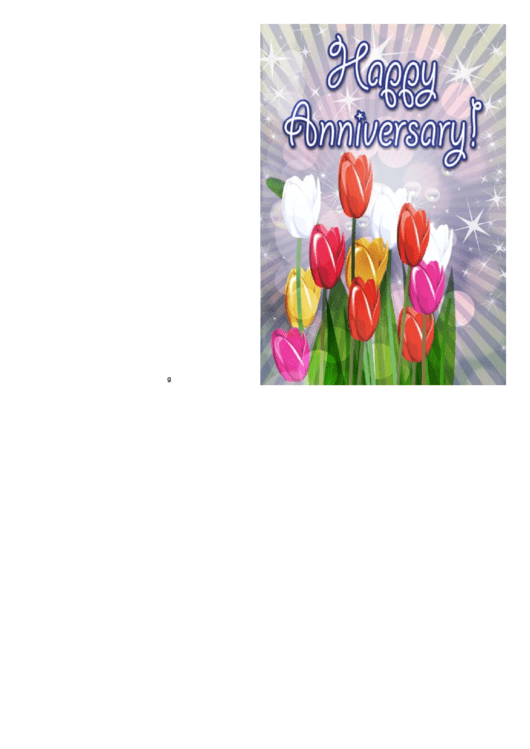 Anniversary Card Template printable pdf download