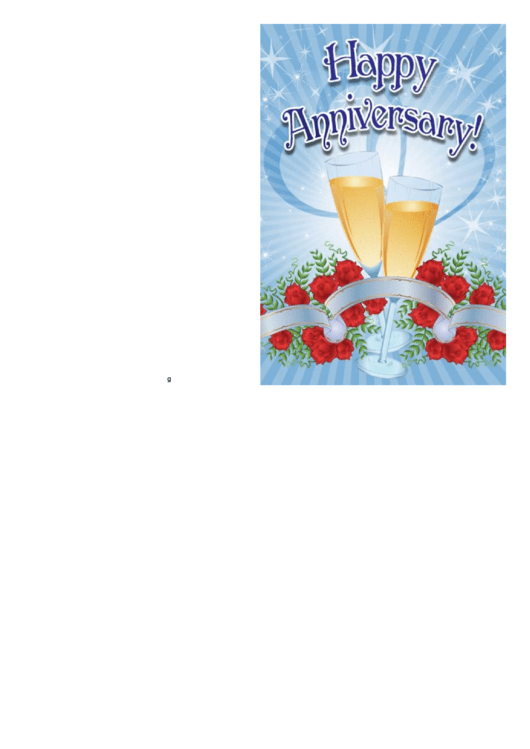 Anniversary Card Template Printable pdf
