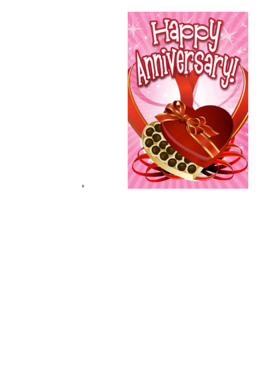 Anniversary Card Template printable pdf download