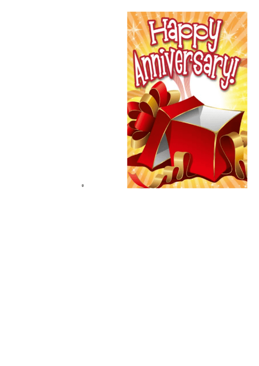 Anniversary Card Template printable pdf download