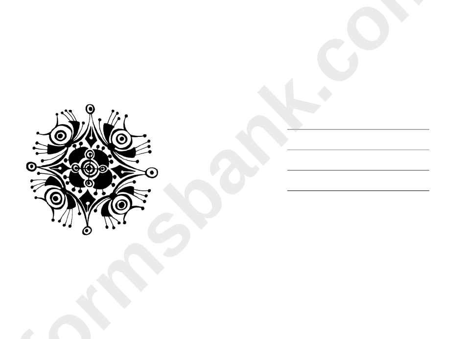 Snowflake Holiday Card Template