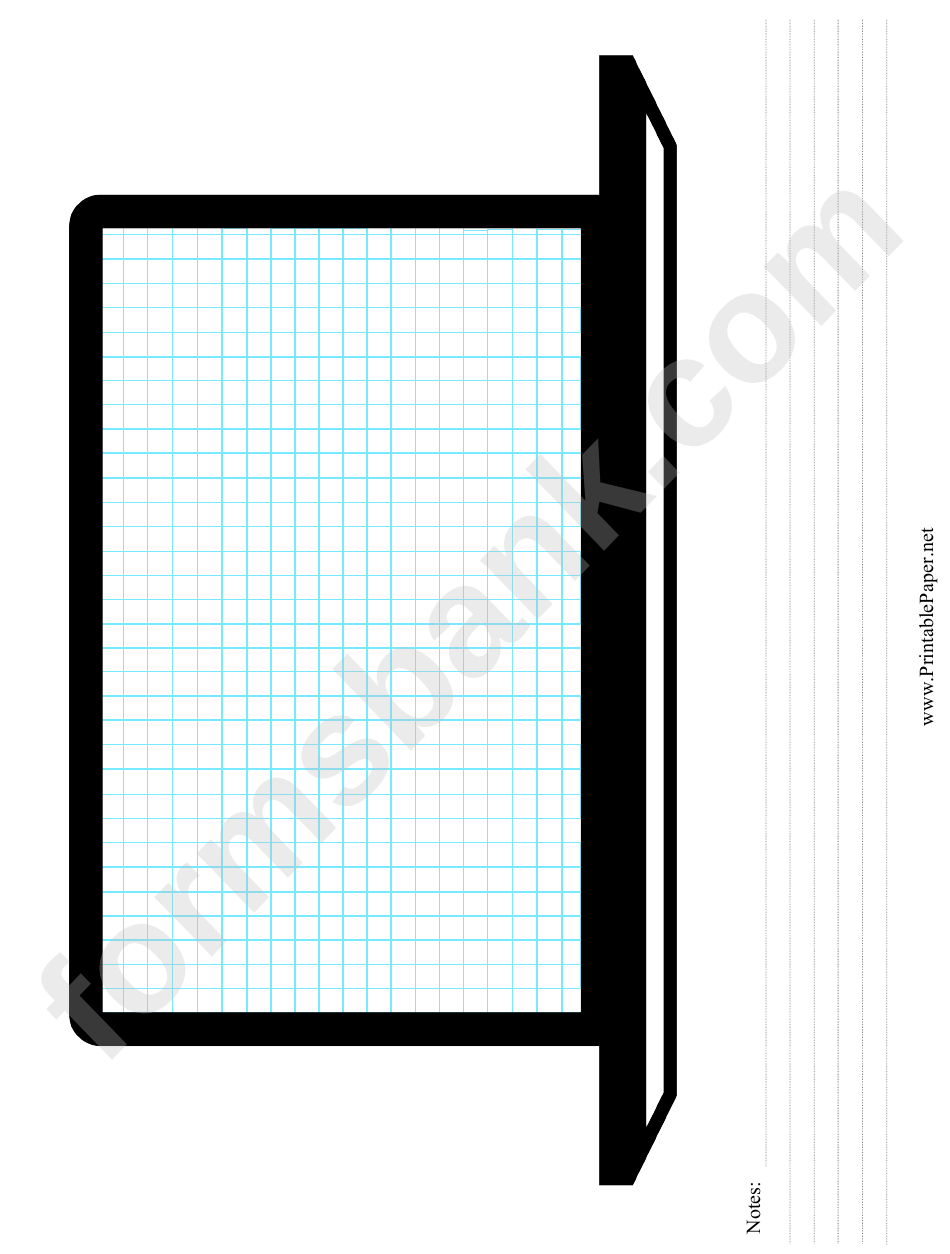 Laptop Wireframe Grid Notes