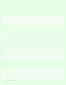 Colored Light-green Lined Paper With Narrow White Lines