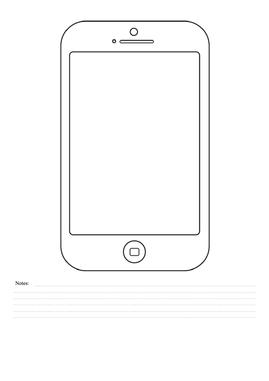 Fillable Smartphone Wireframe Notes Printable pdf