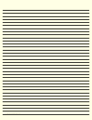 Colored Light-yellow Lined Paper With Medium Black Lines
