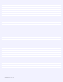 Colored Pale-blue Lined Paper With Narrow White Lines