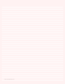 Colored Pale-red Paper With Medium White Lines