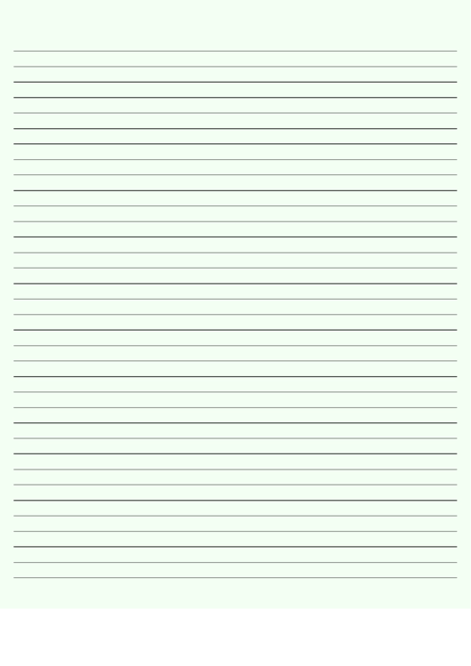 Colored Pale-Green Paper With Medium Black Lines Printable pdf