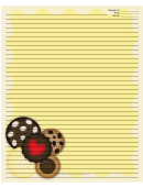 Several Cookies Yellow Recipe Card 8x10