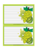 Grapes Citrus Green Recipe Card