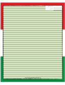 Italian Flag Recipe Card 8x10