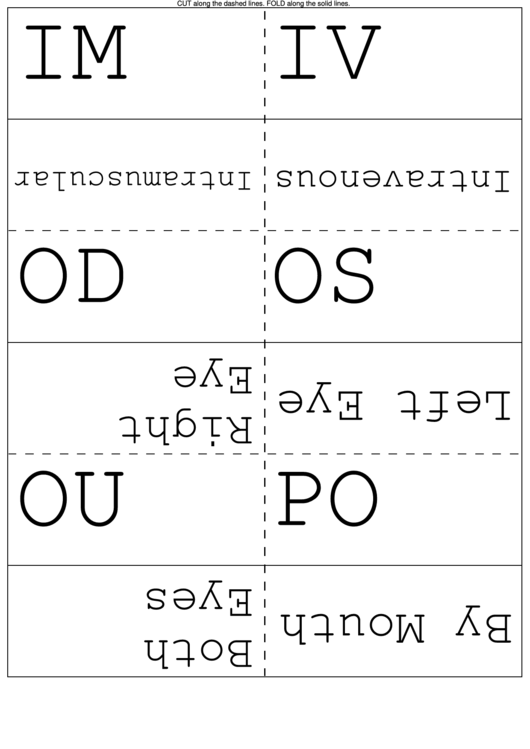 Flash Card Template printable pdf download