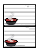 Soup Black Recipe Card