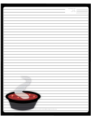 Soup Black Recipe Card 8x10