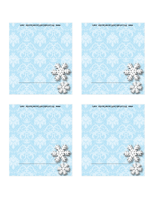 Place Card Template Printable pdf