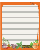 Herbs Orange Recipe Card 8x10