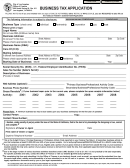 Business Tax Application Form - City Of Los Angeles