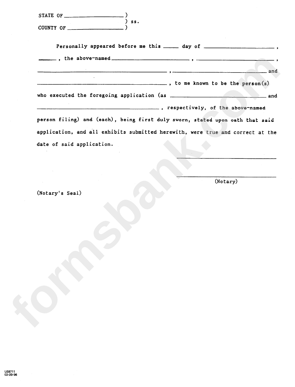 Form To-2 - Information To Be Included In Short-Term Ownership Information Statements Pursuant To Sections 55.03(3) And 552.03(4), Wis. Stats. - 1996