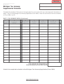 Form 3874 - Michigan Tax Amnesty Supplemental Schedule - 2011