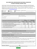 2014 Employee Authorization For Payroll Deduction To Health Savings Account (hsa)