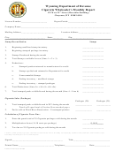 Ets Form 140 - Cigarette Wholesaler Monthly Report - Wyoming Department Of Revenue