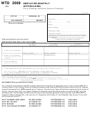 Form Wtd - Employer Monthly Withholding - City Of Pittsburgh - 2009