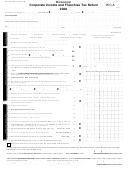 Form 83-105-08-8-1-000 - Corporate Income And Franchise Tax Return - 2008 Printable pdf