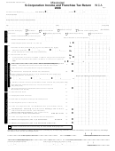 Form 85-105-08-8-1-000 - Mississippi S-Corporation Income And Franchise Tax Return - 2008 Printable pdf