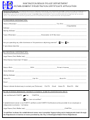 Establishment Registration Certificate Application Form - Huntington Beach Police Department