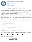 Amateur Radio Operator Plate Application Form - Rhode Island Division Of Motor Vehicles