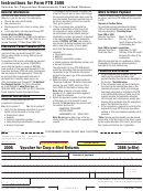 California Form 3586 (e-file) - Voucher For Corp E-filed Returns - 2006