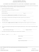 Form Na-01 - Statement Of Appointment Of Agent For A Nonprofit Association