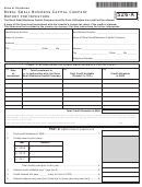 Form 526-a - Rural Small Business Capital Company Report For Investors - 2009
