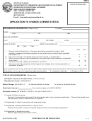 Form 08-4076 - Application To Change License Status - Department Of Commerce And Economic Development - Alaska