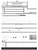 Form Bc-1120 - Income Tax Corporate Return - City Of Battle Creek - 2005