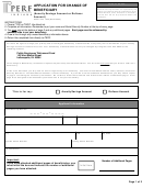 Form 1856 - Application For Change Of Beneficiary - Public Employees' Retirement Fund