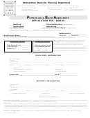 Performance Bond Application Form - Metropolitan Nashville Planning Department