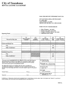 Rental License Tax Report Form - City Of Tuscaloosa - Alabama