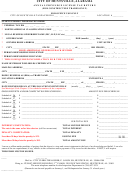 Annual Privilege License Tax Return Form - City Of Huntsville - Alabama