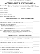 Business Extension Request Form - 2006