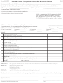 Form Molt-2 - Marshall County Occupational License Tax Return For Schools - 2009