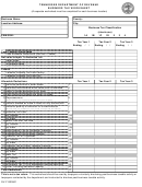 Form Rv-f1320901 - Business Tax Worksheet - Tennessee Department Of Revenue