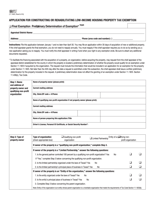 Fillable Form 50 310 09 03 Application For Constructing Or Rehabilitating Low Income Housing 8971