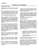 Instructions For Form At3-74 - Business Tax Credits - 2007 Printable pdf