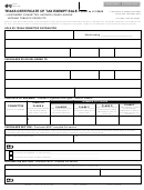 Form 69-302 - Texas Certificate Of Tax Exempt Sale - 2009